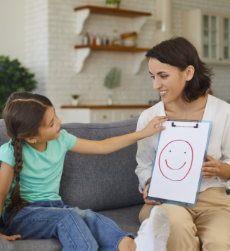 woman smiling